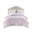 Housse de couette simple / simple TG, 2 pièces en microfibre avec imprimé cachemire floral, doux et romantique, fermeture à boutons, - étiquette comprenant 2 taies décoratives, lavable à la machine, rose, fermeture