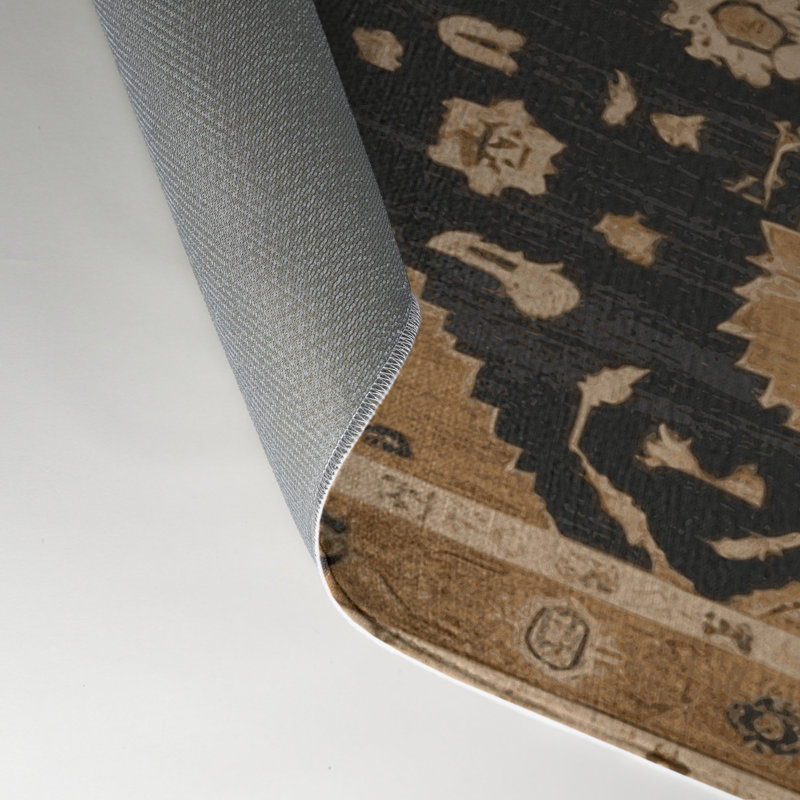 Tapis intérieur et extérieur brun Overdyed, Rectangle 9 pi x 12 pi