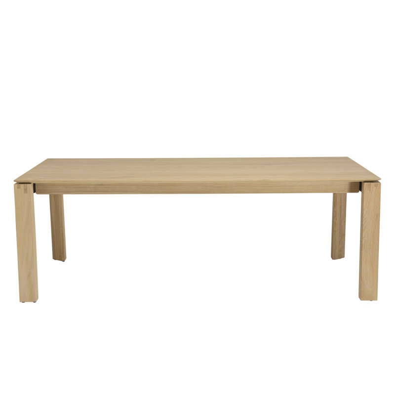 Eliass Extendable Oak Solid Wood Dining Table