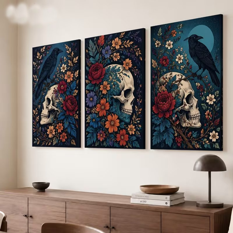 3 Piece Wrapped Canvas Wall Art, 90cm H x 60cm W