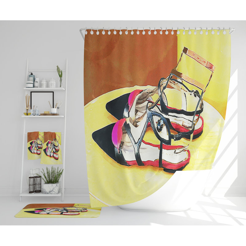 Nedelya Polyester Shower Curtain Set