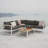 Byron 4 Piece Sectional Seating Group with Cushions