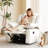 34" Wide Manual Upholstered Swivel Rocker Recliner with Adjustable Armrests-1685833460