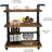 Jermiya Metal and Solid Wood Bar Cart
