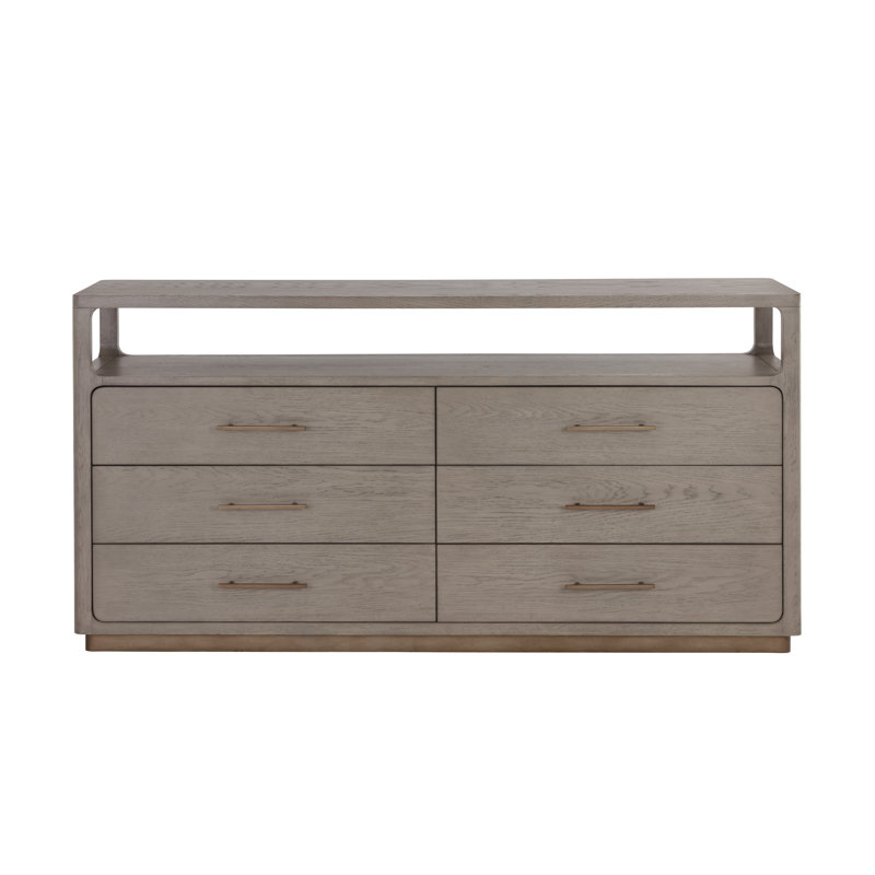 DANETTE 6 - Drawer Dresser, Gray