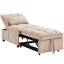 Lit simple avec rangement, taupe, taupe de conception moderne coulissante réglable, assise et sommeil confortables