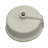 Marseille Ceramic Circular Undermount Bathroom Sink with Overflow in White
