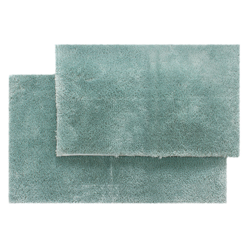 Luxury Microfiber Bath Rug Set - 20”X32”/23”X39”, Green