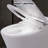Heated Seat Toilet - Adjustable Temp, Dual Flush, Foot Infrared Sensor, Led Night , Compact Model Space