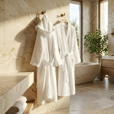 Peignoir 100% coton mousseline