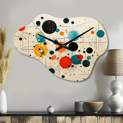Clavijo - Cloud Shape Large Orange Wall Clock