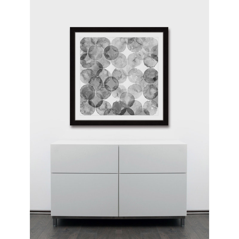 « bubble dimension »-reproduction d’art sur toile, H 18 po x l 18 po, Cadre noir