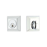 Quincy Single Cylinder Deadbolt For 1-3/8" To 2-1/8" Door Unlacquered Brass Finish