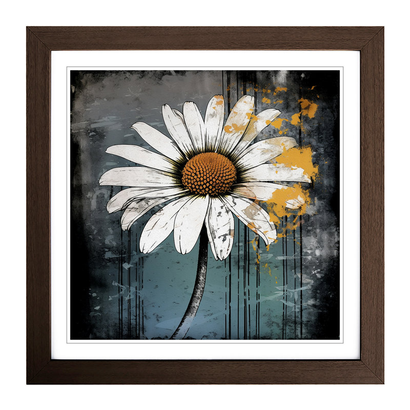 Single Picture Frame Print on Wood, Walnut