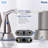 2 Handles Bathroom Sink Faucet, Brushed Nickel Centerset RV Bathroom Faucets For 3 Hole