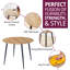 Antigua Round Metal Base Dining Table