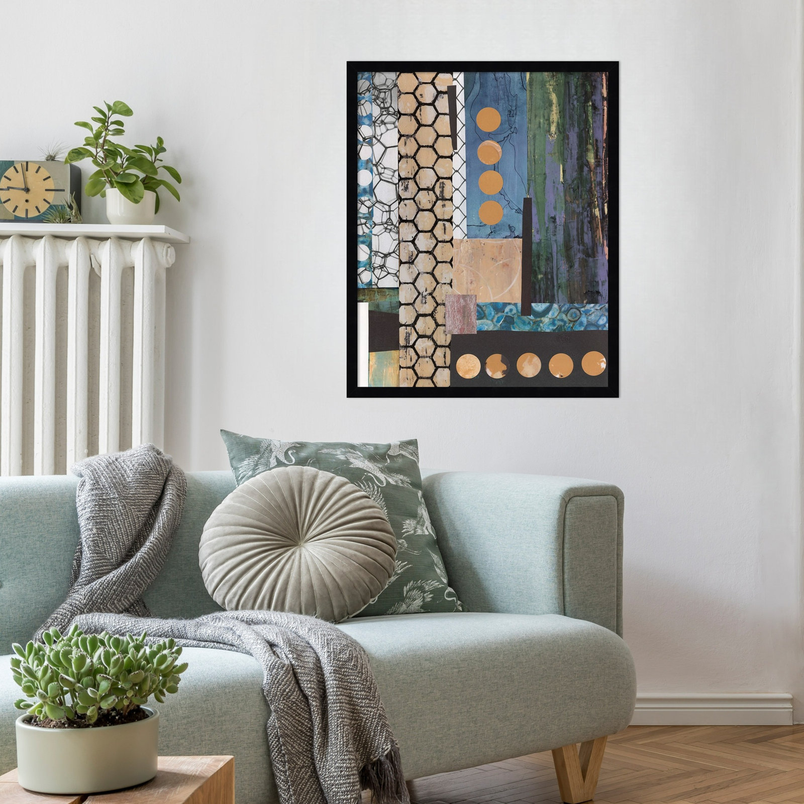 Mashup No. 2 Print by Natalie Avondet, 25" H x 21" W, Black
