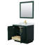 Ensemble de meuble-lavabo simple autoportant 36 po avec plateau en marbre Miranda-866272497-866272505