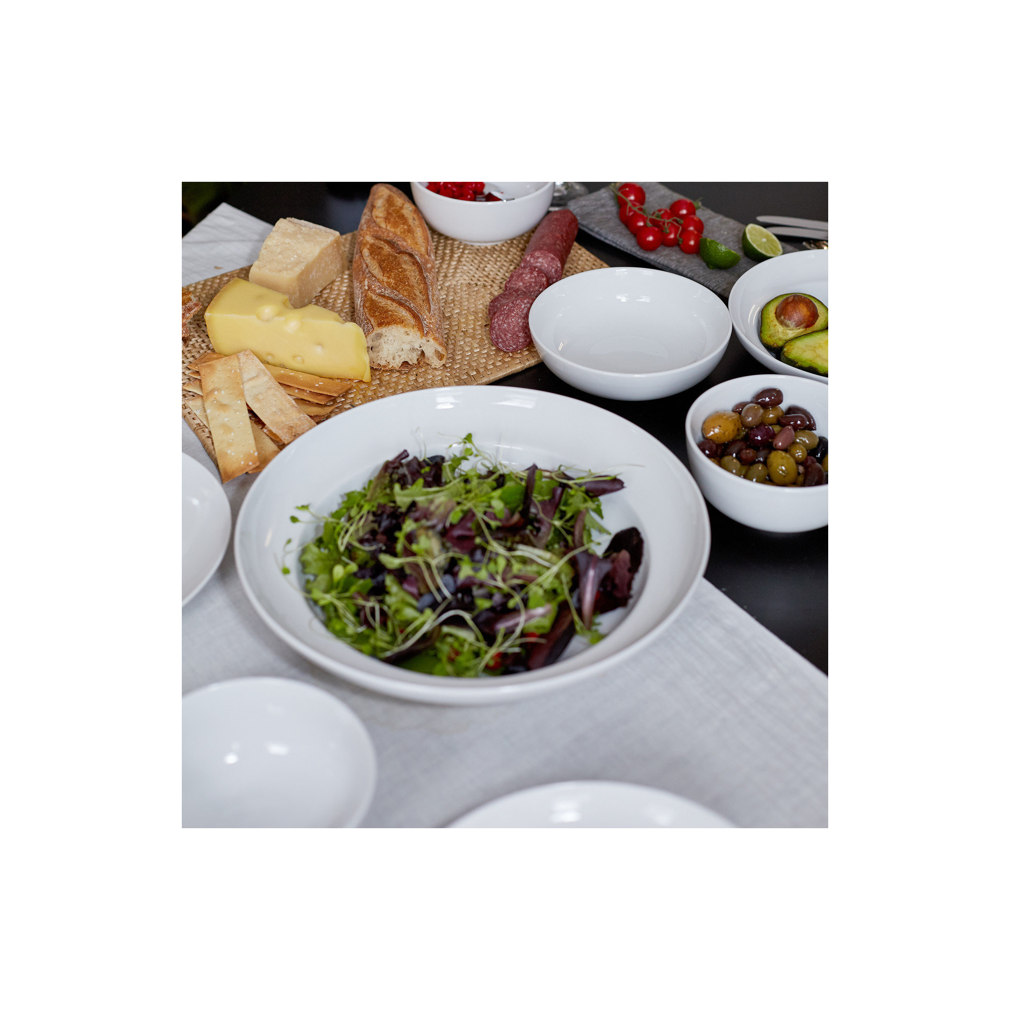  White Essential 13" Serving Bowl