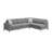Chey Gray 2-piece Loose Back Sectional