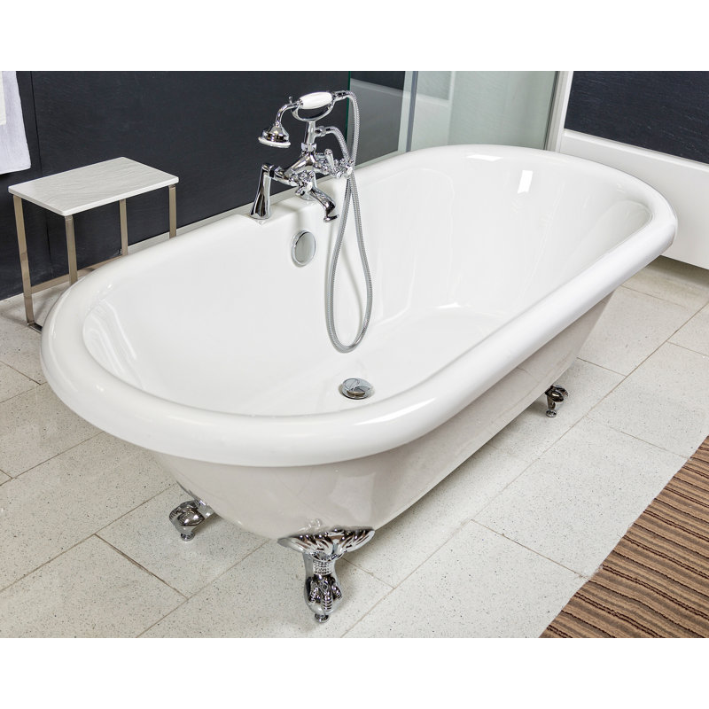 1750mm x 800mm Freestanding Soaking Acrylic Bathtub