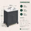Croft 810mm Single Bathroom Vanity with Basin-91885523