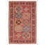 Wool Oriental Area Rug in Cream/Red-1975179026