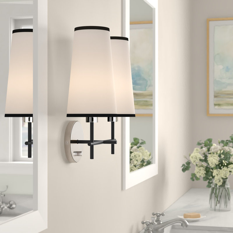 Mortimer Armed Sconce, Polished Nickel
