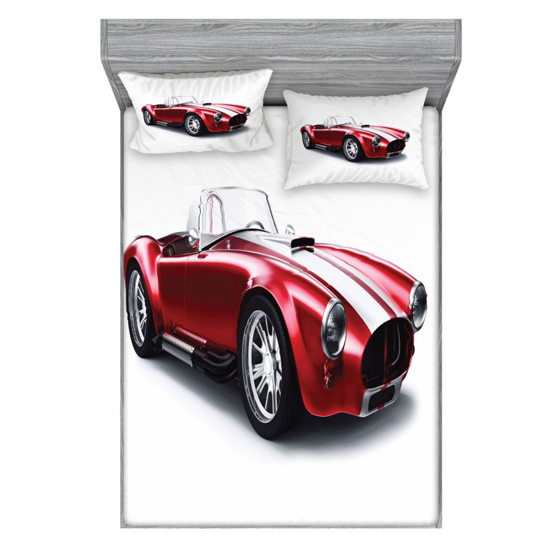 Microfiber Sheet Set, Queen Sheet Set with Fitted Sheet