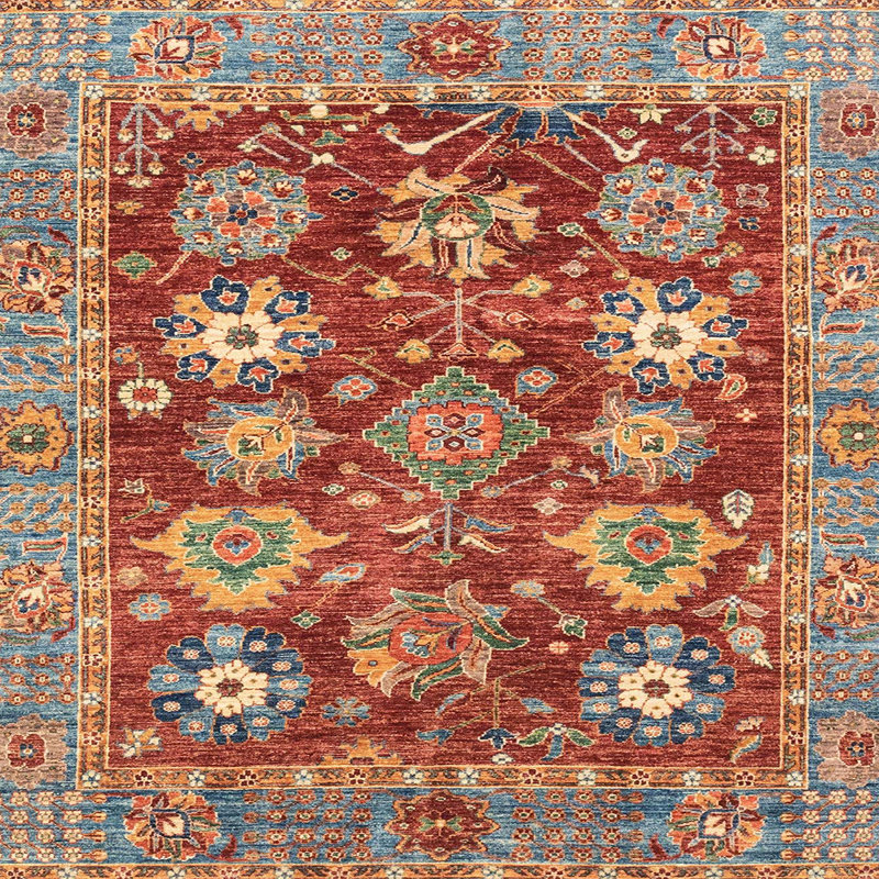Oriental Indoor Rug, Square 6'