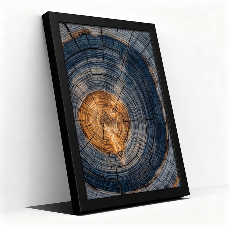«Blue and Brown», H 36 po x l 24 po