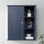Armoire murale bleue avec rangement pour linge de maison, silencieux et organisé dans différentes pièces, idéal pour les fournitures de nettoyage