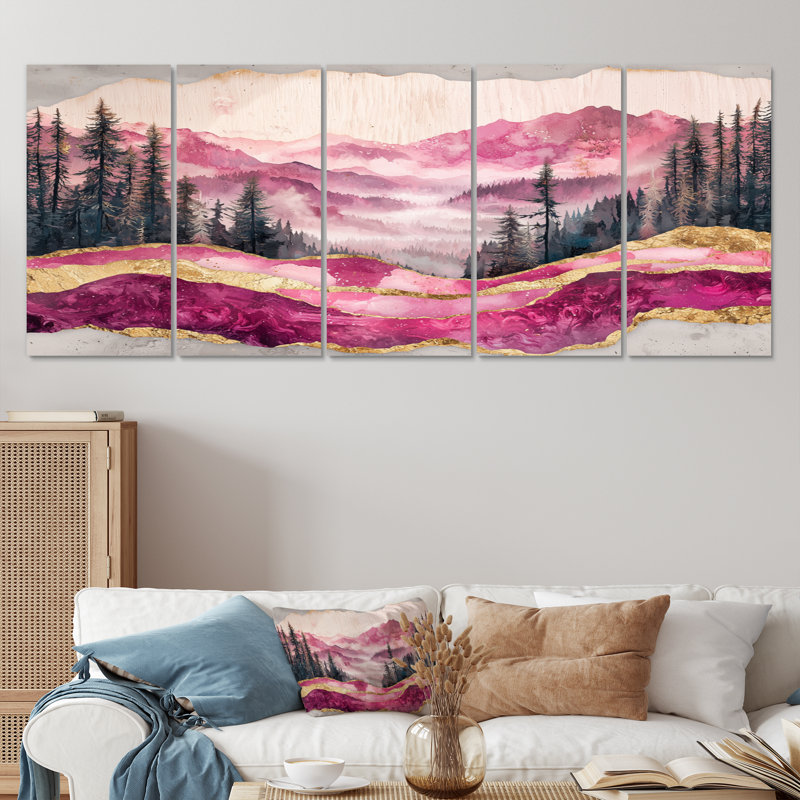 Conyngham - Art mural - Ensemble d'art mural maison, H 32 po x l 80 po, 5