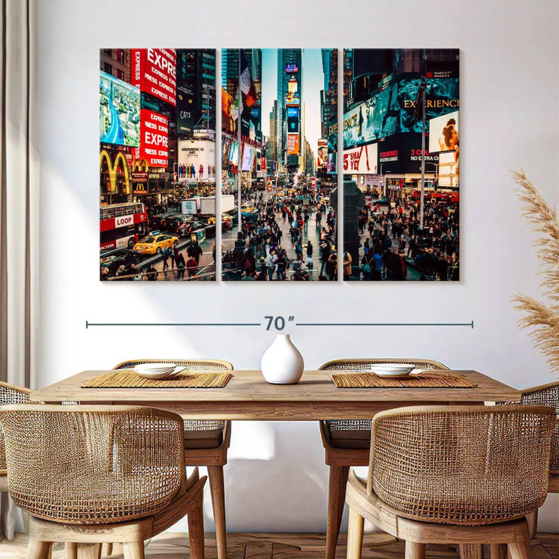 Sebbie Iconic Times Square, 42" H x 65" W