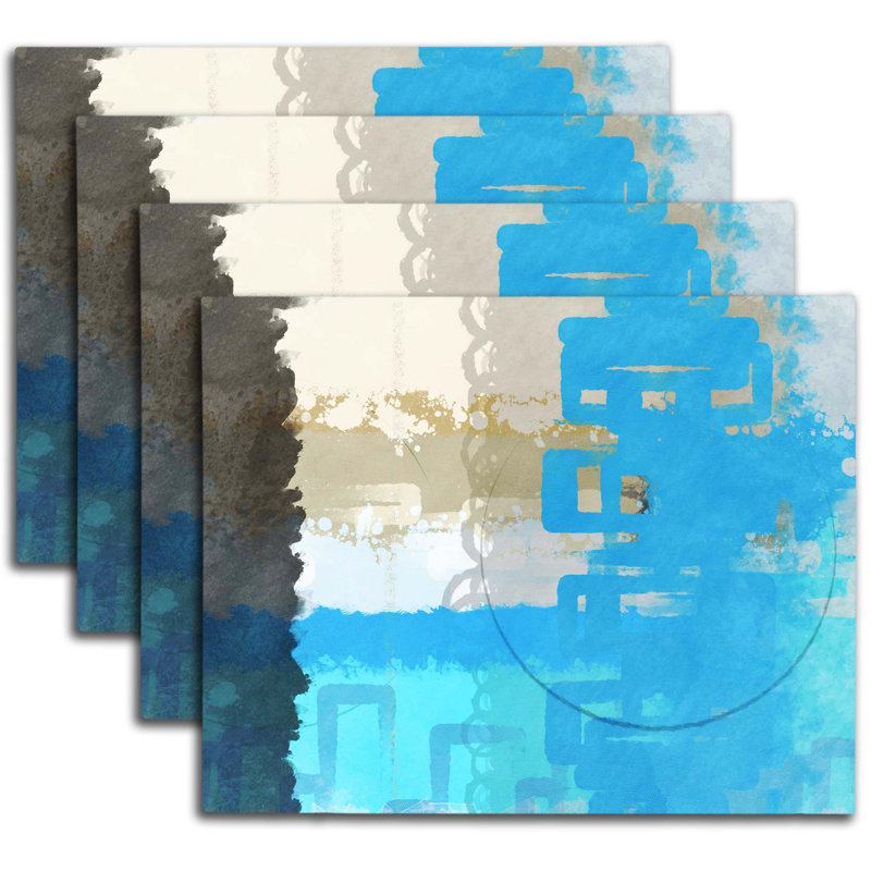 Napperon abstrait en polyester