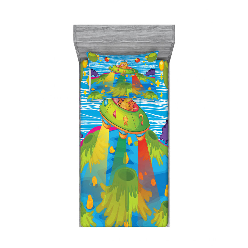 Microfiber Sheet Set, Twin Sheet Set with Fitted Sheet