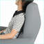 Fauteuil inclinable inclinable électrique près du mur avec ports USB / Type-C, fauteuil en cuir PU peu encombrant | Bleu gris