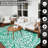 Green Botanical Outdoor Area Rug
