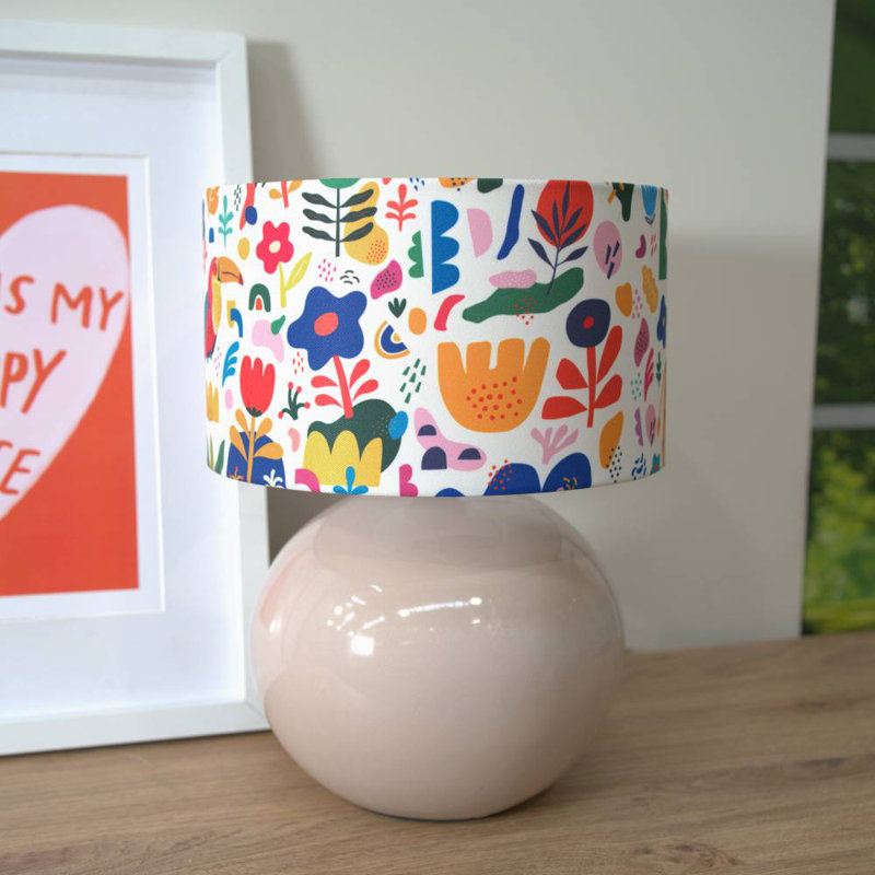 Motes Ceramic Table Lamp, Yes, Cream