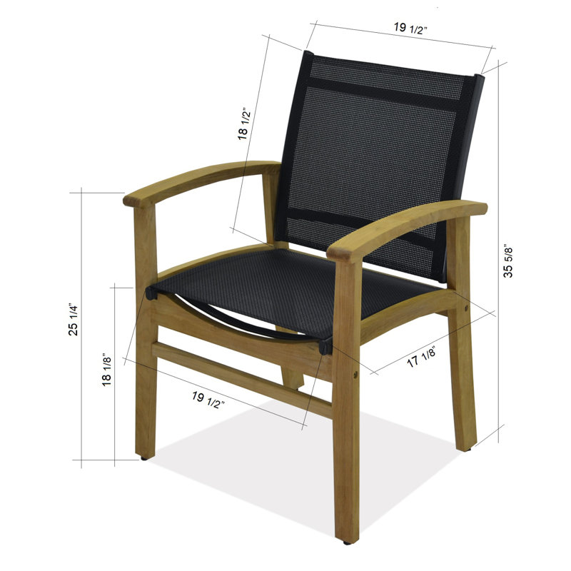 Chaise d'appoint Rafael, Noir