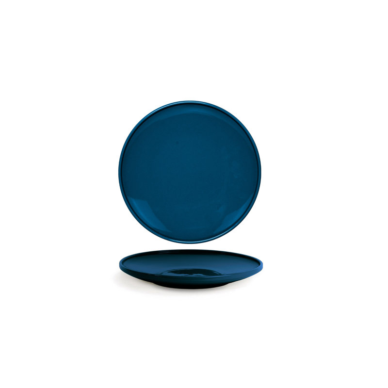 Plaque biseautée ronde 9 po - Pierre, Lapis bleu