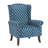 31.5"Wide Wing Back Upholstered Armchair With Nailhead Trim