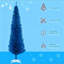 Arbre de Noël crayon, arbre de Noël décoré avec embouts de branches réalistes et support en plastique