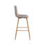 Upholstered Counter Stool with Metal Frame-1962272760