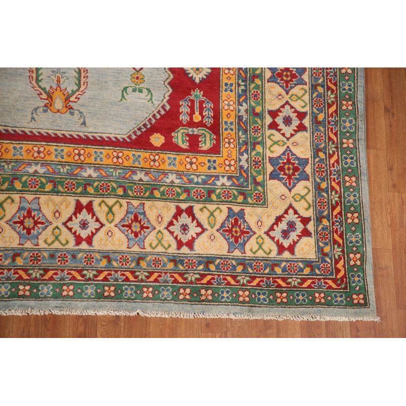 Geometric Kazak Oriental Area Rug 10x13
