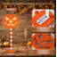 Cette veilleuse d'Halloween en bois, fonctionnant sur piles, crée un joli élément de décoration automnale pour une utilisation à l'intérieur sur un bureau, un foyer ou dans une maison ou un bureau.