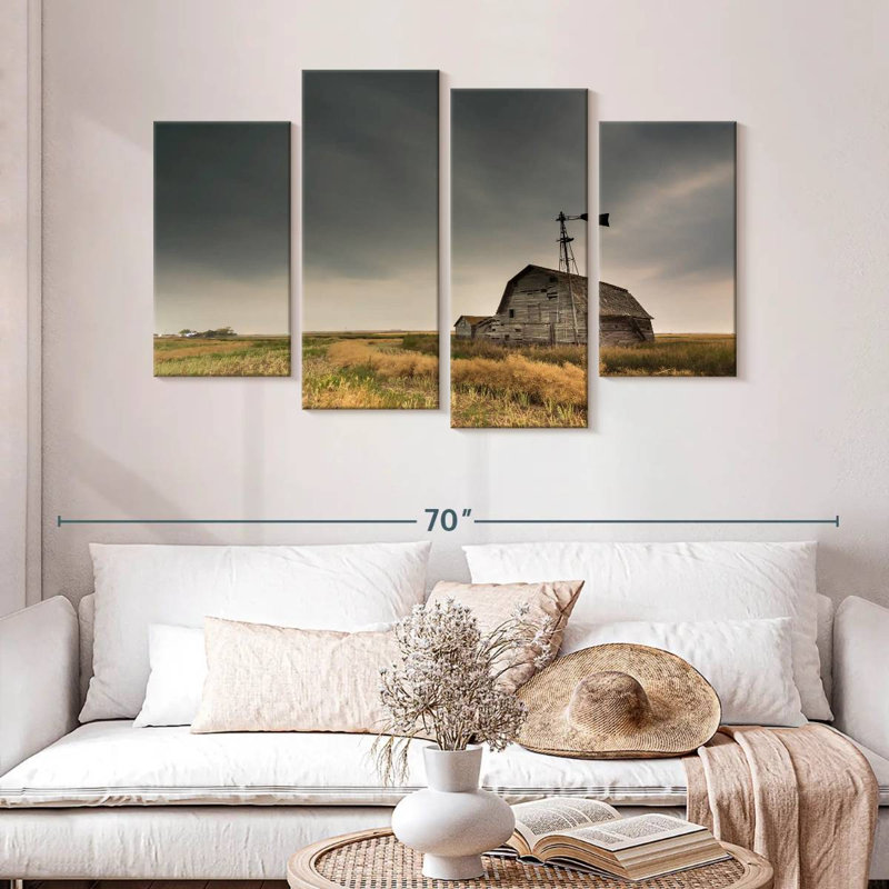 Alvord Saskatchewan Vintage Barn, 32" H x 52" W