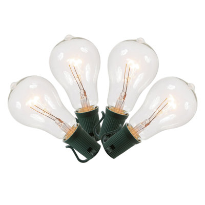 10-Count PS50 Edison Style Patio Lights 9ft Wire