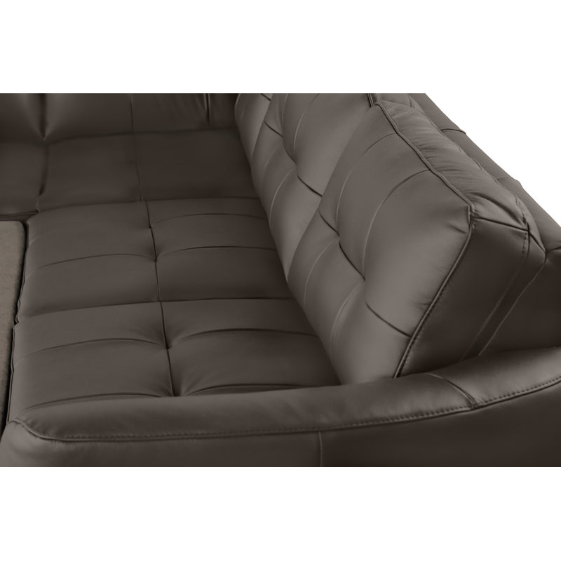 Hunnewell Sleeper Corner Sofa, Left Hand Facing, Dark Brown
