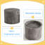 Ensemble de 2 tables basses gigognes en bois massif, tables d'appoint rondes rondes modernes en bois pour petits espaces de salon